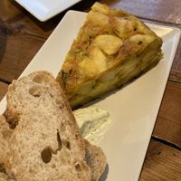 Vegan tortilla   at La Batisfera Cafeteria in Valencia