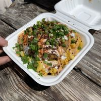 Crabby Mac?! This was yummy.  at Lively Up Yourself - Food Truck in Bend