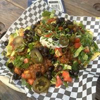 Vegan nachos  at Lively Up Yourself - Food Truck in Bend