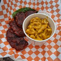 St Louis Ribs and Mac at Lively Up Yourself - Food Truck in Bend