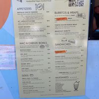 menu on side of truck at Lively Up Yourself - Food Truck in Bend