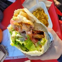 Buffalo Chik'n Burrito at Lively Up Yourself - Food Truck in Bend