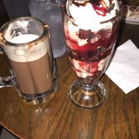 Vegan Oreo raspberry sundae  at The Cup Coffeehouse in Wantagh