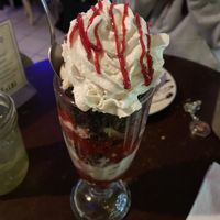 Oreo raspberry sundae gets better everytime  at The Cup Coffeehouse in Wantagh