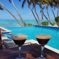 Cocktails espresso Martini at The Little Polynesian in Rarotonga