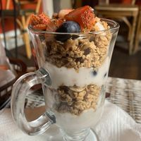 Vegan yogurt parfait - DELICIOUS  at Highlands Cork & Coffee in Denver