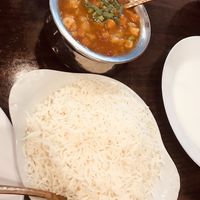 Vegan curry and rice  at Tanatan Indian Cuisine in Mount Gravatt