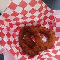 Onion rings, came as 6 but eaten before photo at 2VB  in Perpignan