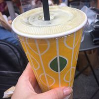 Green smoothie, not too sweet, veeeery creamy at OMG in SKG in Thessaloniki