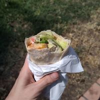 Vegan chicken tortilla at OMG in SKG in Thessaloniki