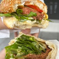 Cheese burger and tortilla 😋  at OMG in SKG in Thessaloniki