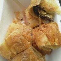 Excellent pastry. It's a mix of vanilla, strawberry an chocolate. 1.8 euro. at OMG in SKG in Thessaloniki