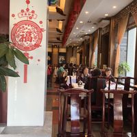 Inside at Gongdelin Vegetarian Restaurant in Beijing