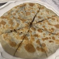 Stuffed bread at Gongdelin Vegetarian Restaurant in Beijing