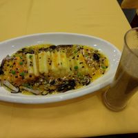 main dish, and kiwi juice at Gongdelin Vegetarian Restaurant in Beijing