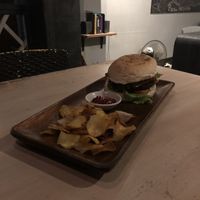 Burger  at The Cavern in El Nido