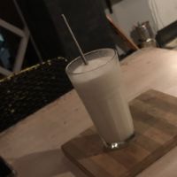 Coconut smoothie  at The Cavern in El Nido