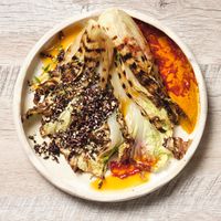 Chargrilled cabbage.  at Tendril in London