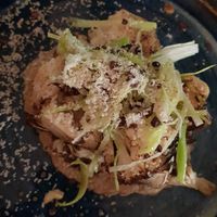 Leek and cauliflower with hazelnut and cacao nibs at Tendril in London