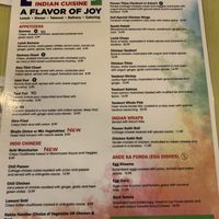 Menu 1 at Holi Indian Kitchen in Fort Walton Beach
