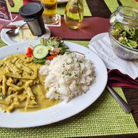 Seitangeschnetzeltes at Restaurant Am Stadtpark in Bad Schandau