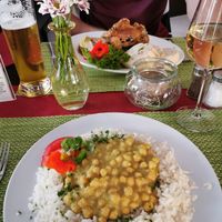 Veganes Kichererbsen Curry  at Restaurant Am Stadtpark in Bad Schandau
