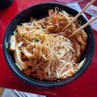 Thin rice noodles  at Crazy Bowlz in New Paltz