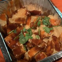 Golden Crispy Tofu at Crazy Bowlz in New Paltz