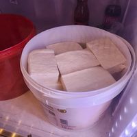 Fresh tofu at Azjatka in Warsaw