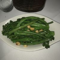 Green beans and broccoletti side  at Nautilus in Port Douglas
