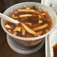 Hot & sour soup  at Tofubox in Brooklyn