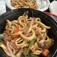 Hand pulled noodle (one-pulled noodle on menu)  at Tofubox in Brooklyn