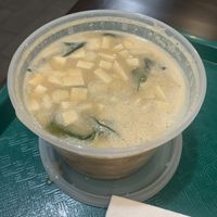 Miso soup  at Tofubox in Brooklyn