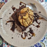 Brownie com  gelado at Prema in Viseu