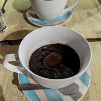 Brownie dessert at Chido Cafe in Tagbilaran