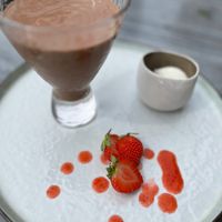 The heavenly chocolate mousse at La Carretta in Hotton