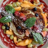 Banana pancakes at VegaRoom in Lviv