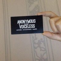 Anonymous for Voiceless at VegaRoom in Lviv