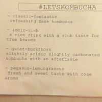 Kombucha👌 at VegaRoom in Lviv