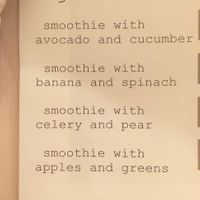 Smoothies at VegaRoom in Lviv