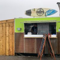 Food truck on the beach  at Roots in Aberdeen