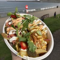 Loaded fries  at Roots in Aberdeen