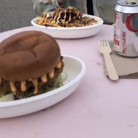 Classic burger  at Roots in Aberdeen