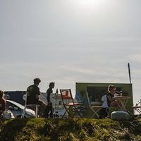 Roots at the beach at Roots in Aberdeen