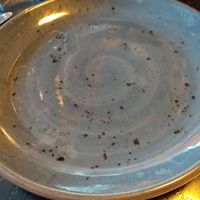 Plate looks water marked but was dirty and greasy at Giannis in Scarborough