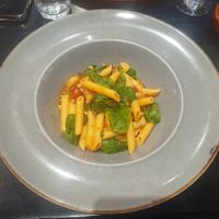 Main: Penni di Toni - A light tomato and white wine sauce with pinenuts and
spinach at Giannis in Scarborough