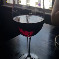 Vegan red wine at Giannis in Scarborough