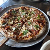 Grateful vegan add veggie pepperoni   at Asheville Brewing Company in Asheville