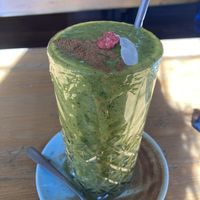 Green smoothie  at Beach House Cafe in Kaikoura