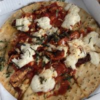 Veggie Margherita Flatbread (Go Vegan Option) 
 at CRAVE in Sioux City